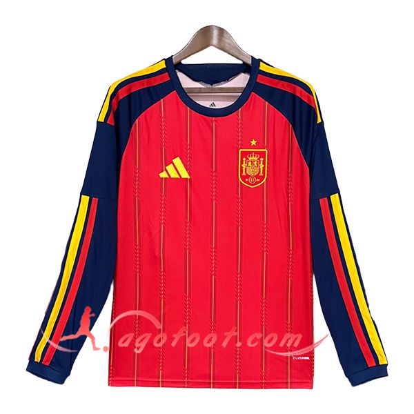 Maillot Equipe Foot Espagne Domicile Manches Longues 2026/2027