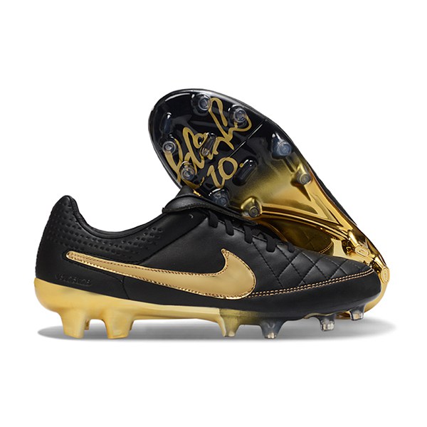 Nike Chaussures de Foot Tiempo Legend SE Noir/Jaune