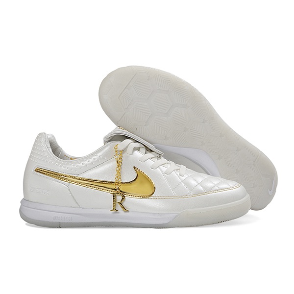Nike Chaussures de Foot Tiempo Legend SE Blanc/Jaune