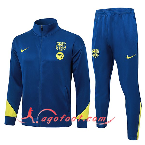 Ensemble Survetement de Foot Veste FC Barcelone Bleu/Jaune 2026/2027