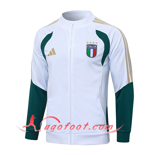 Veste Foot Italie Blanc/Vert/Jaune 2026/2027