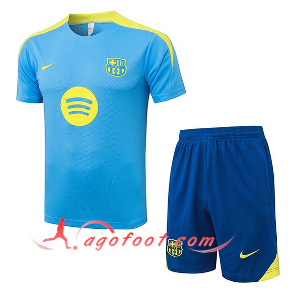 Ensemble Training T-Shirt FC Barcelone Bleu/Jaune 2026/2027