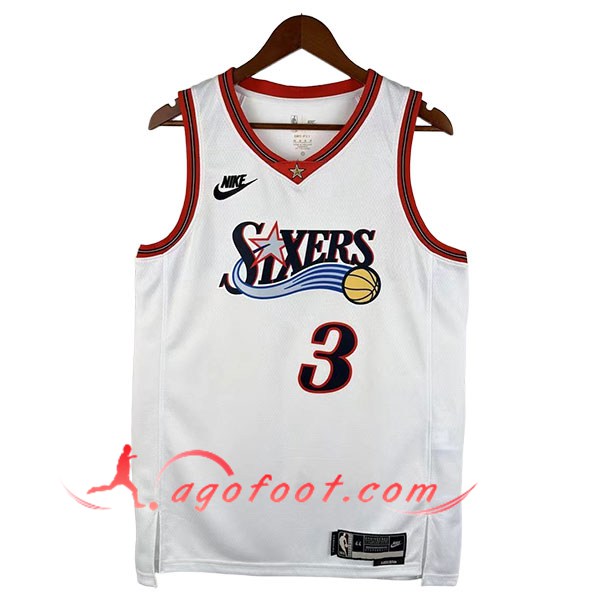 Maillot Philadelphia 76ers (IVERSON #3) 2026/27 Blanc