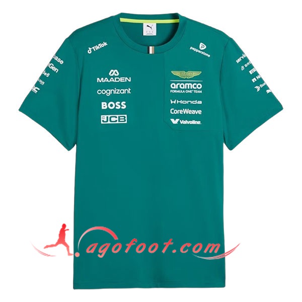 T-Shirt F1 Aston Martin Team Vert 2026