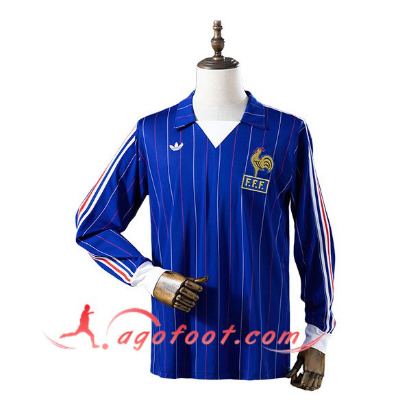 Maillot de Foot France Retro Domicile Manches Longues 1980/1982