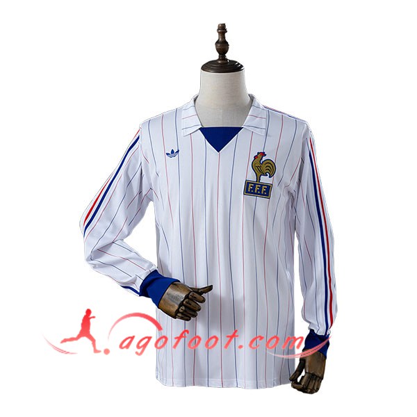 Maillot de Foot France Retro Exterieur Manches Longues 1980/1982