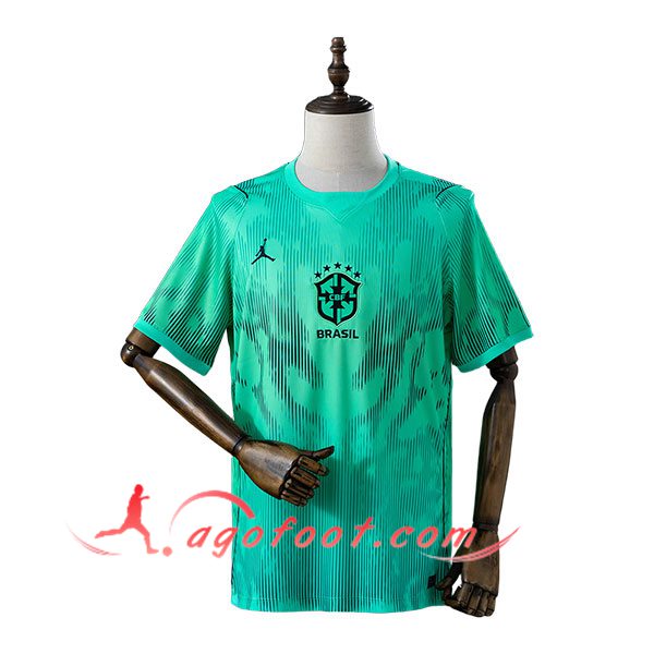 Maillot Equipe Foot Bresil Gardien De But Vert 2026/2027