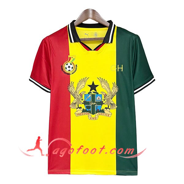 Maillot Equipe Foot Ghana Special Edition Jaune/Vert/Rouge 2026/2027