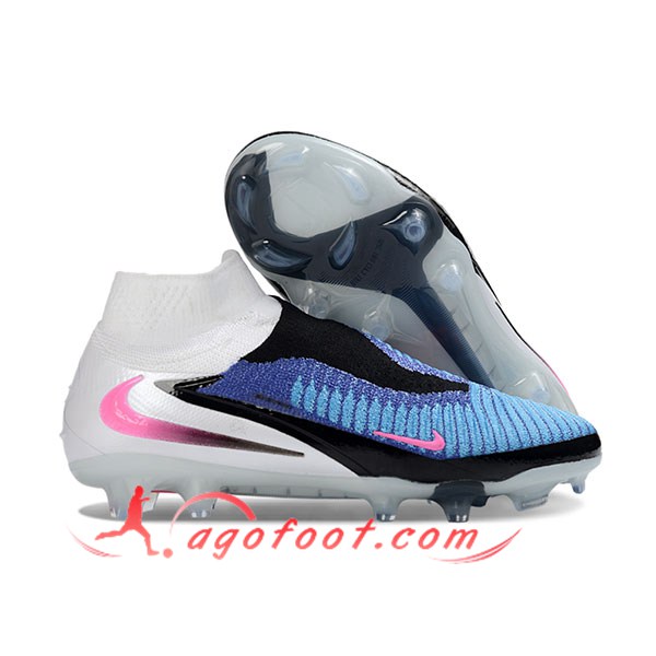 Nike Chaussures de Foot Phantom GX III Elite FG Bleu/Blanc -02