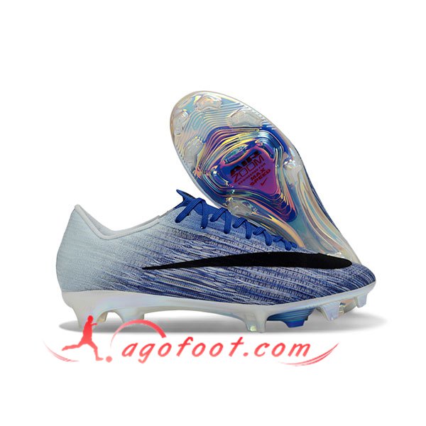Nike Chaussures de Foot AIR Zoom Mercurial Vapor 17 Elite XXVI FG Bleu/Pourpre/Noir