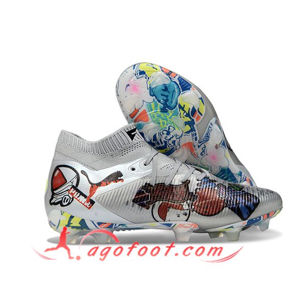 PUMA Chaussures de Foot FUTURE 8 ULTIMATE FG/AG Gris -02