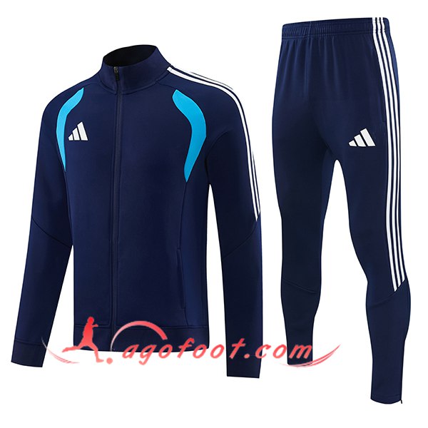 Ensemble Survetement de Foot Veste Adidas Bleu Royal 2026/2027