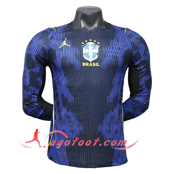 Maillot Equipe Foot Bresil Exterieur Manches Longues Coupe Du Monde 2026