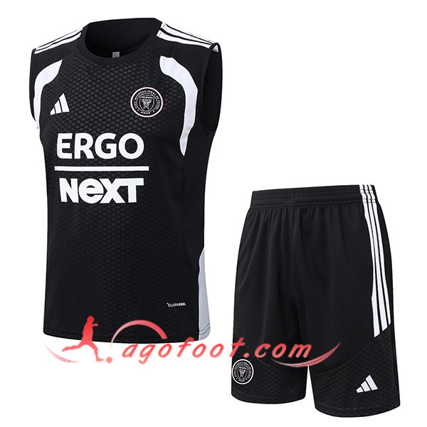 Ensemble Training Debardeurs Inter Miami CF Noir/Blanc 2026/2027