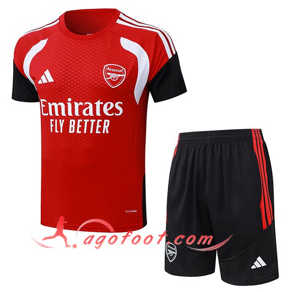 Ensemble Training T-Shirt Arsenal Rouge/Blanc/Noir 2026/2027