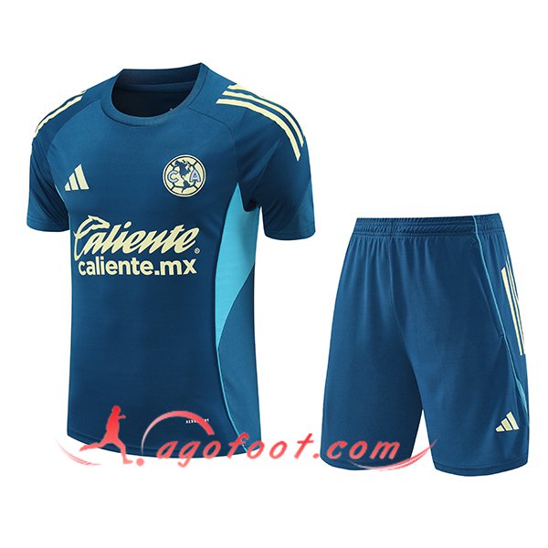 Ensemble Training T-Shirt Club America Bleu/Jaune 2026/2027