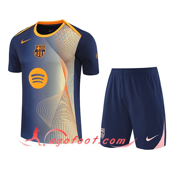 Ensemble Training T-Shirt FC Barcelone Bleu/Jaune 2025/2026