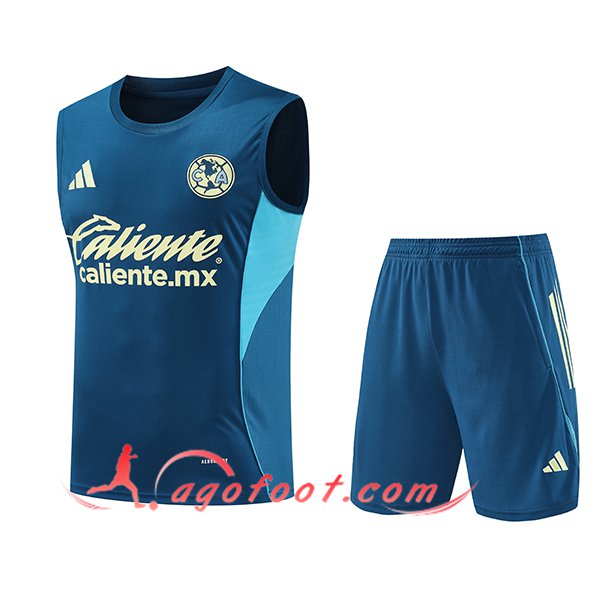 Ensemble Training Debardeurs Club America Bleu/Jaune 2026/2027