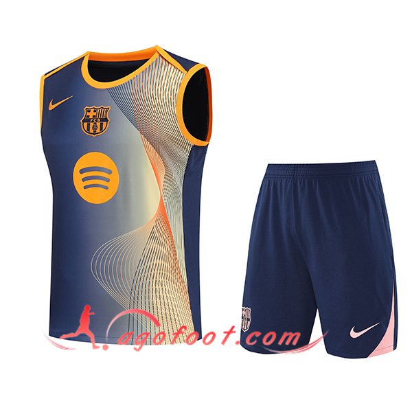 Ensemble Training Debardeurs FC Barcelone Bleu/Jaune 2025/2026