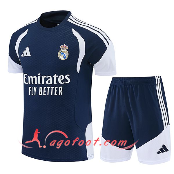 Ensemble Training T-Shirt Real Madrid Bleu/Blanc 2026/2027