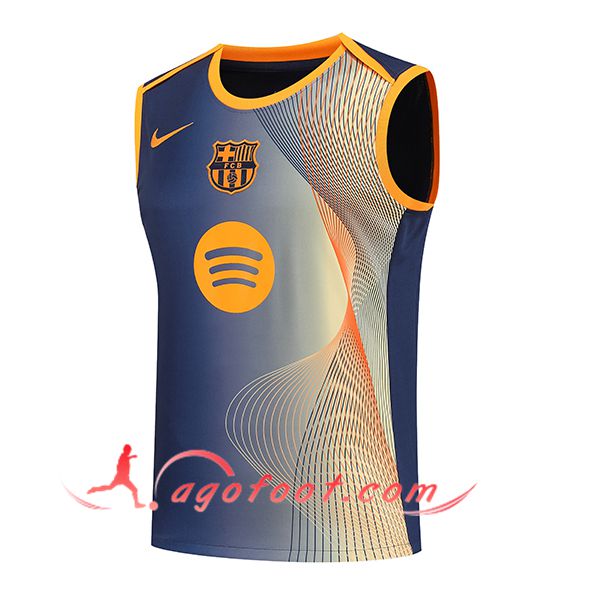 Training Debardeurs FC Barcelone Bleu/Jaune 2025/2026