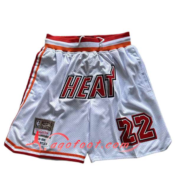 Shorts NBA Miami Heat 2026/27 Blanc/Rouge