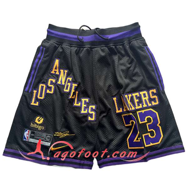 Shorts NBA Los Angeles Lakers 2026/27 Noir/Pourpre