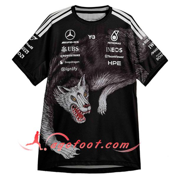 T-Shirt F1 Mercedes Benz Team Noir 2026 -02