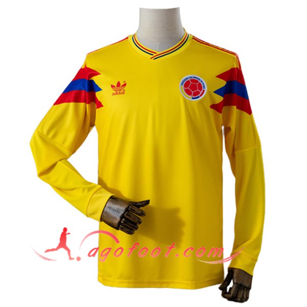 Maillot de Foot Colombie Retro Domicile Manches Longues 1990