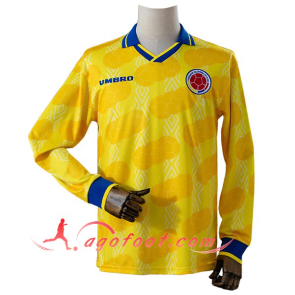 Maillot de Foot Colombie Retro Domicile Manches Longues 1994