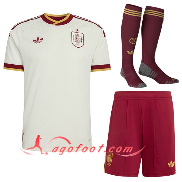 Ensemble Maillot Espagne Exterieur (Short + Chaussettes) 2026/2027