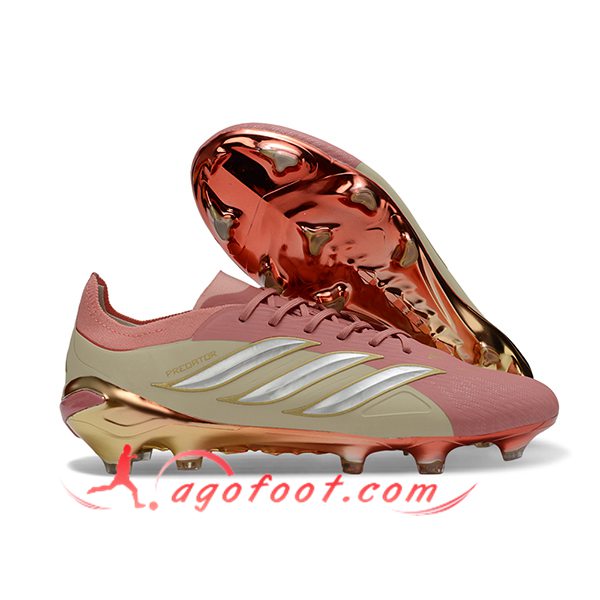 Adidas Chaussures de Foot 26 Predator Elite FG Rose/Jaune
