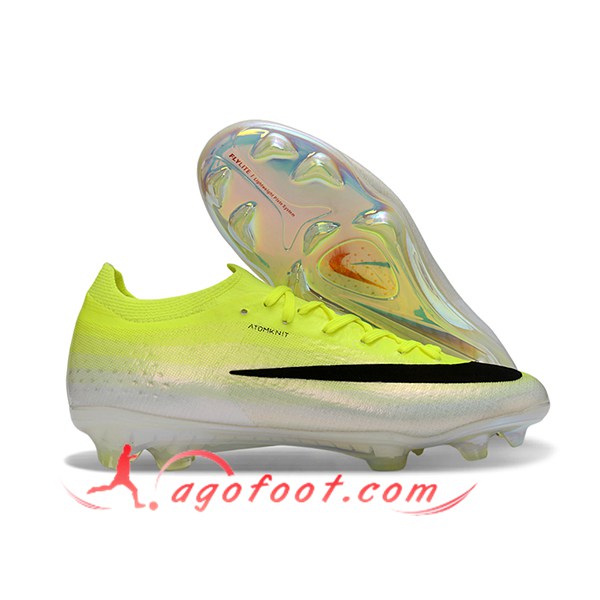 Nike Chaussures de Foot AIR Zoom Mercurial Vapor 17 Elite XXVI FG Vert/Noir/Blanc