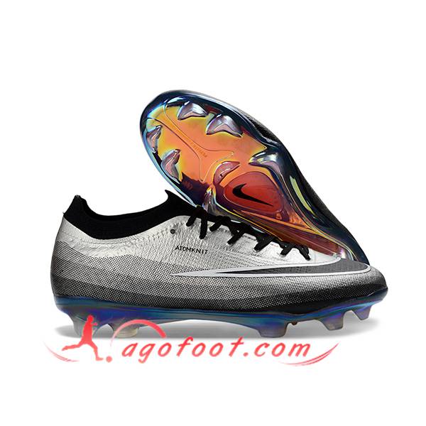 Nike Chaussures de Foot AIR Zoom Mercurial Vapor 17 Elite XXVI FG Gris/Noir