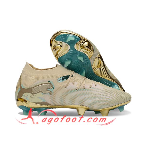 PUMA Chaussures de Foot FUTURE 8 ULTIMATE FG/AG Brun/Vert