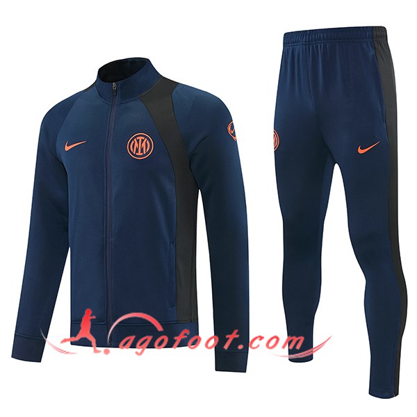 Ensemble Survetement de Foot Veste Inter Milan Bleu Foncé 2026/2027