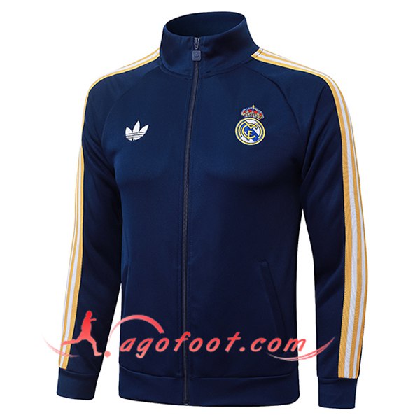 Veste Foot Real Madrid Bleu/Jaune 2026/2027