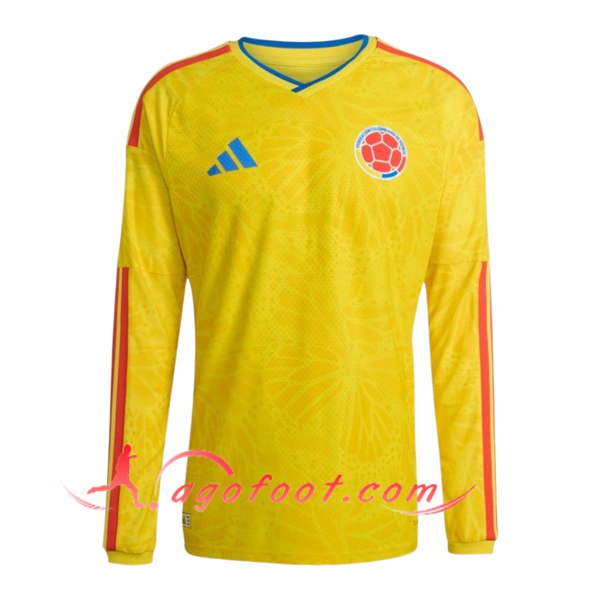 Nouveau Maillot Equipe Foot Colombie Domicile Manches Longues Coupe Du Monde 2026
